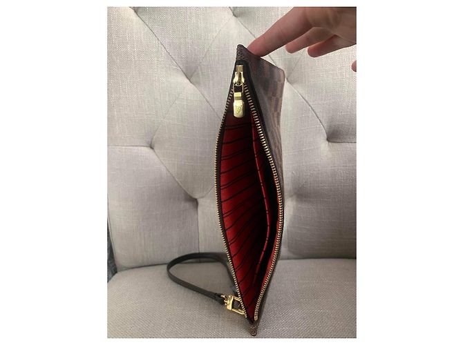 Louis Vuitton Cartera de Neverfull MM Castaño - vista 2