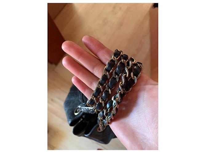 2.55 Borsa a secchiello Chanel in pelle nera Nero - vista 8
