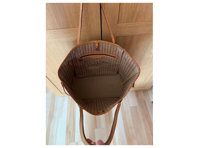 Louis Vuitton Neverfull MM Pelle Bronzo - vista 6