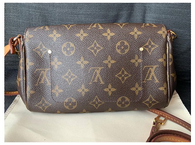 Eva Bolso de mano Louis Vuitton Favorite MM Cuero Bronce - vista 4