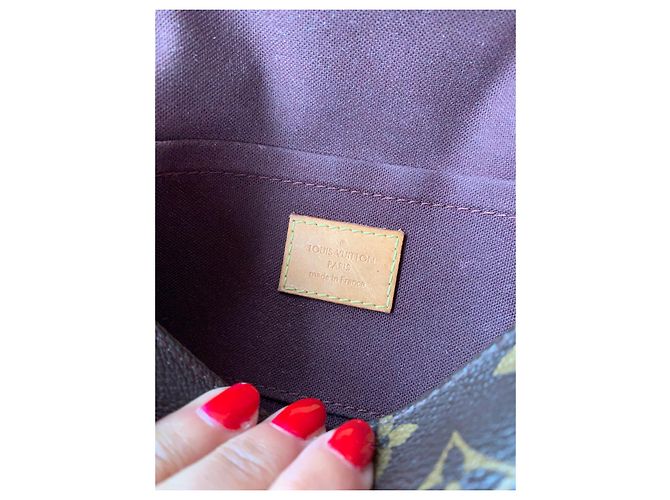 Eva Bolso de mano Louis Vuitton Favorite MM Cuero Bronce - vista 6
