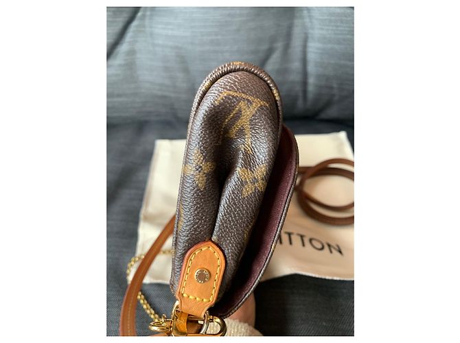 Eva Bolso de mano Louis Vuitton Favorite MM Cuero Bronce - vista 8