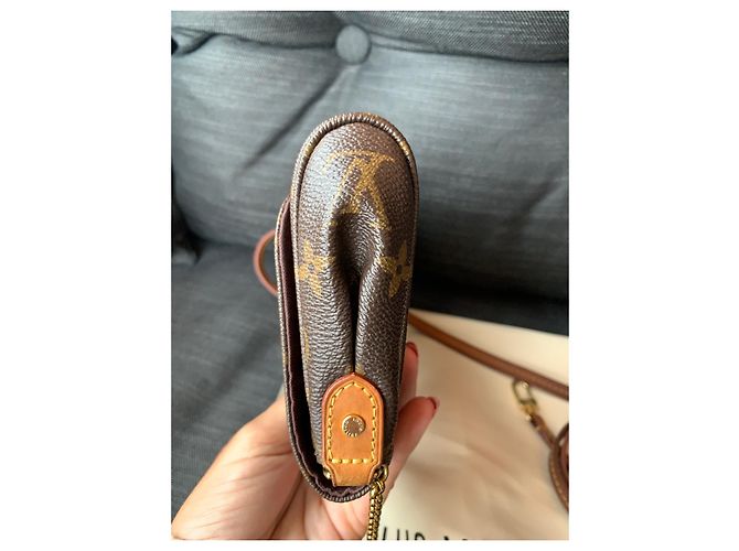 Eva Bolso de mano Louis Vuitton Favorite MM Cuero Bronce - vista 9