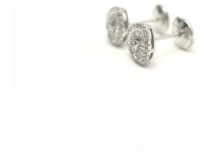 NEUN DJULA-OHRRINGE VON10990-WG BIRNE ODER DIAMANTEN 0.34CTS-OHRRINGE Silber - Ansicht 2