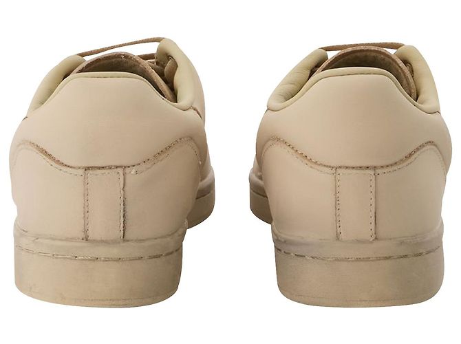 Raf Simons Orion Sneakers in Beige Leather - view 3