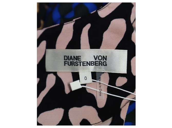 Diane Von Furstenberg Abito a trapezio Belmont in seta multicolore Stampa python - vista 5