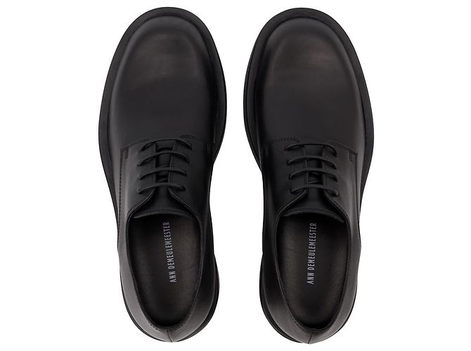 Ann Demeulemeester Zapatos con cordones Constant en cuero negro - vista 4