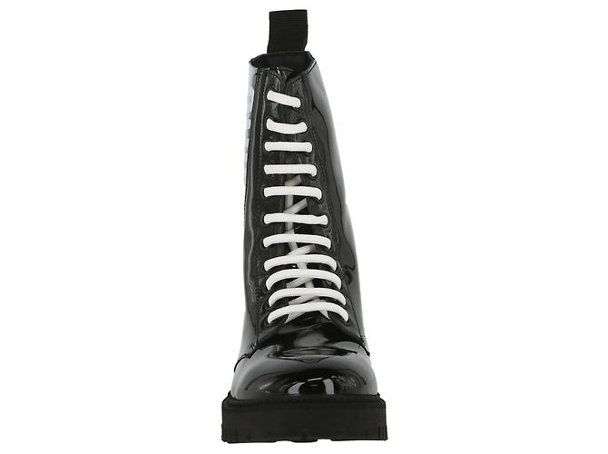Moschino Stivali da combattimento in vernice - vista 4