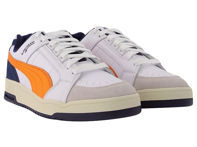 Puma Cestini Slipstream retrò in pelle bianca - vista 2