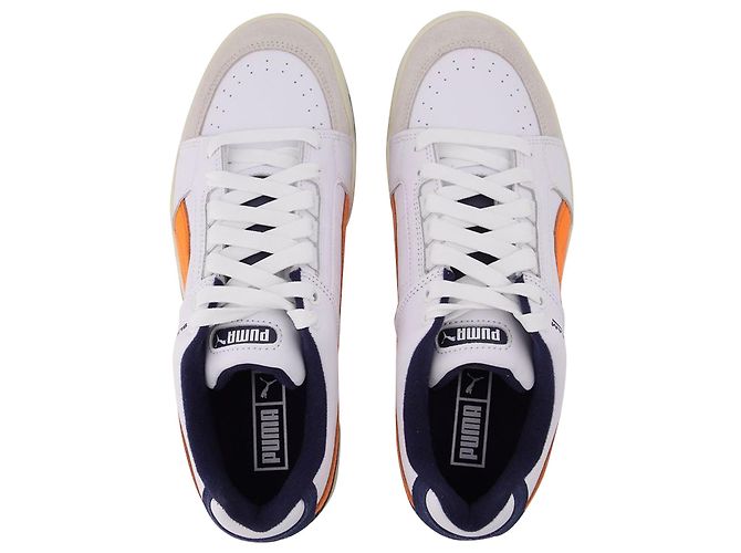 Puma Cestini Slipstream retrò in pelle bianca - vista 4