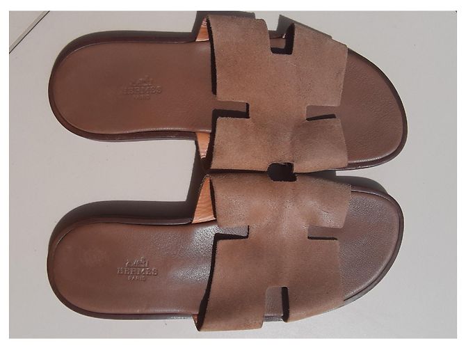 Sandali Hermès Uomo Sand Pelle di vitello 42 Sabbia - vista 2