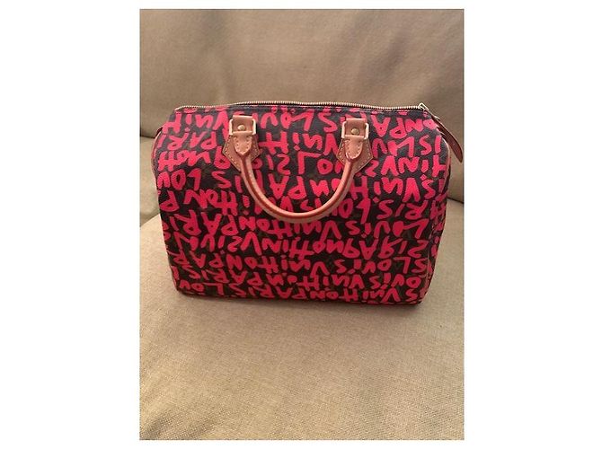 Louis Vuitton speedy 30 limited graffiti Multicolore - vista 2
