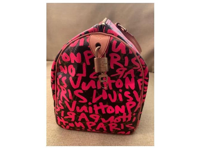 Louis Vuitton speedy 30 limited graffiti Multicolore - vista 3