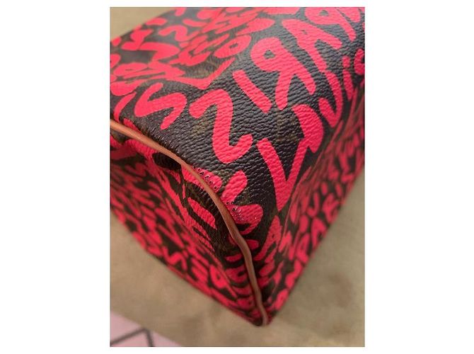 Louis Vuitton speedy 30 limited graffiti Multicolore - vista 8