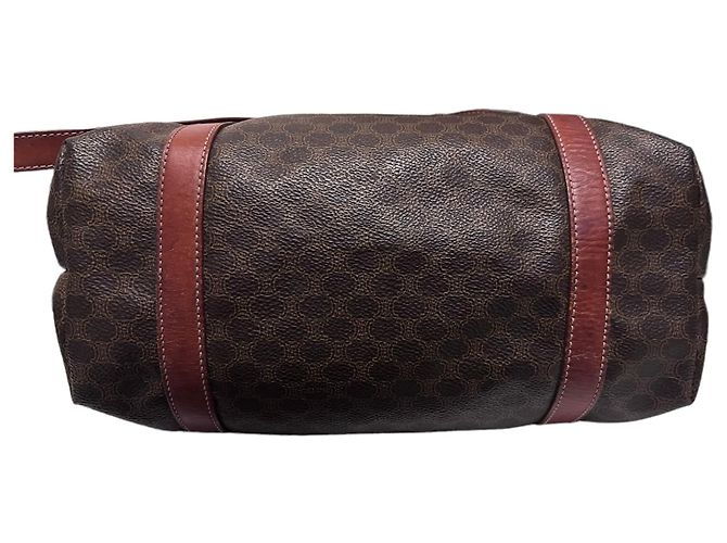 Big Bag Borsa tote Céline Macadam in pelle marrone - vista 4