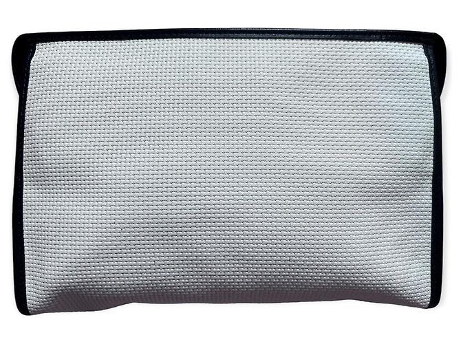 Bolso de mano con solapa tejida Yves Saint Laurent Blanco - vista 3