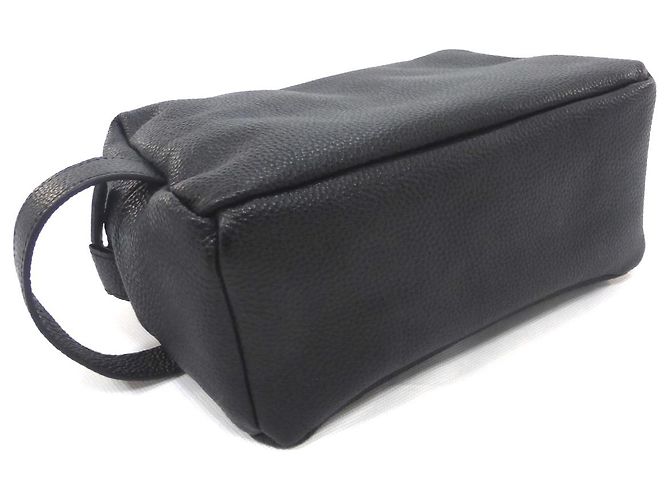 Autre Marque Beauty case in pelle nera Nero - vista 7