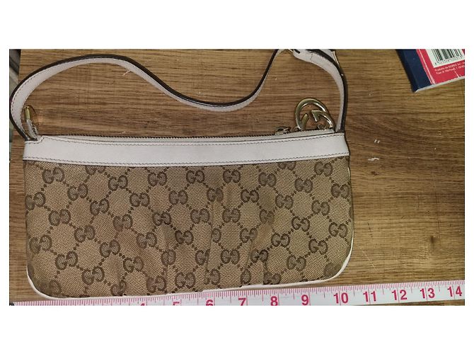 Borsa a mano Gucci Beige in tessuto - vista 5