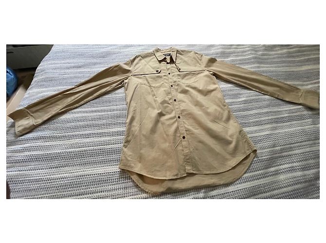 Camisa Dsquared2 de algodón marrón claro M - vista 2