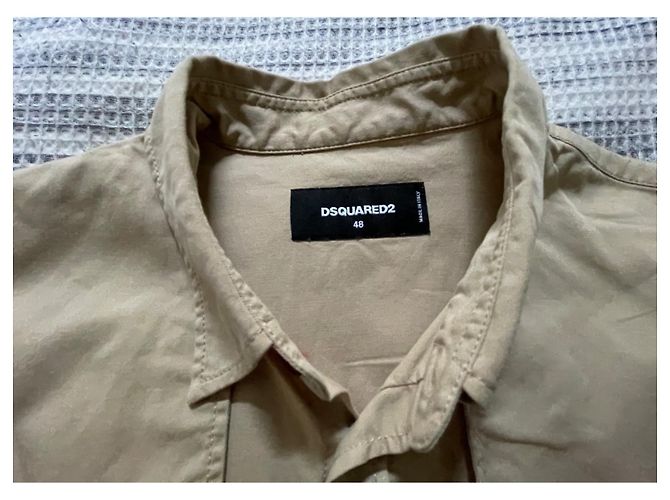 Camisa Dsquared2 de algodón marrón claro M - vista 3