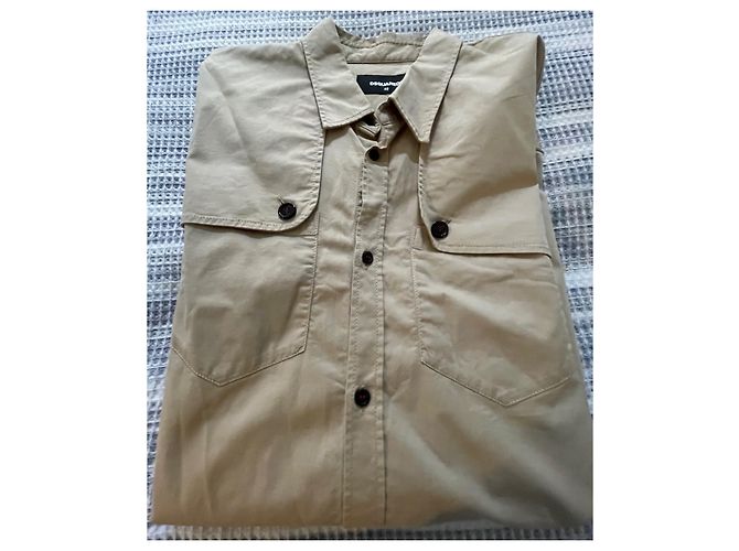 Camisa Dsquared2 de algodón marrón claro M - vista 4