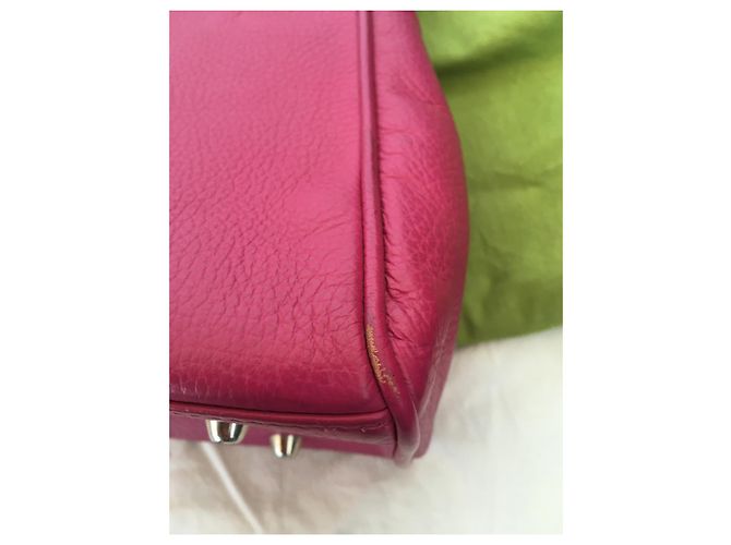Autre Marque Borsa a mano Renouard Prestige in pelle fucsia - vista 3