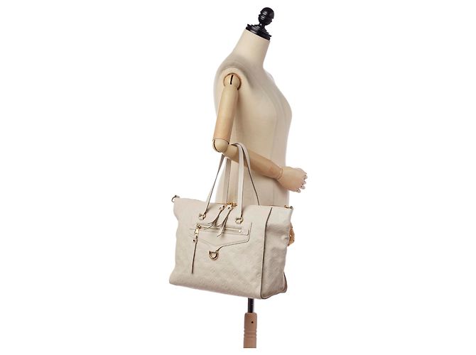Louis Vuitton Monogram bianco Empreinte Lumineuse PM Crudo - vista 6