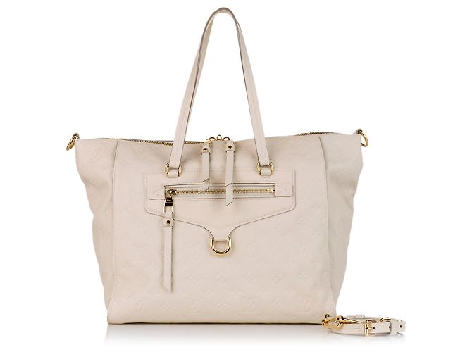 Louis Vuitton Monogram bianco Empreinte Lumineuse PM Crudo - vista 7