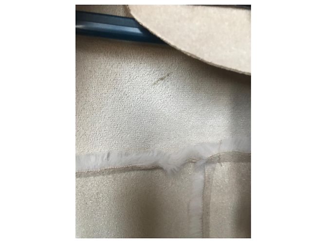 Chaqueta Emme Marella de piel sintética beige - vista 6