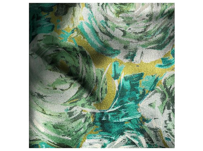 Falda La Perla Verde de Viscosa Talla 40 - vista 2