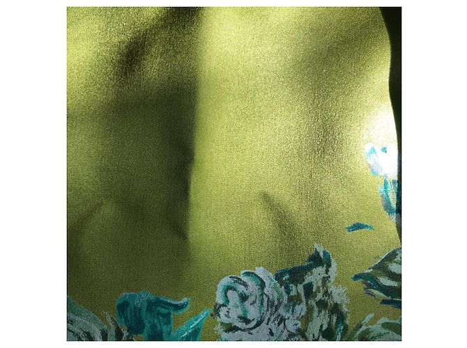 Falda La Perla Verde de Viscosa Talla 40 - vista 4