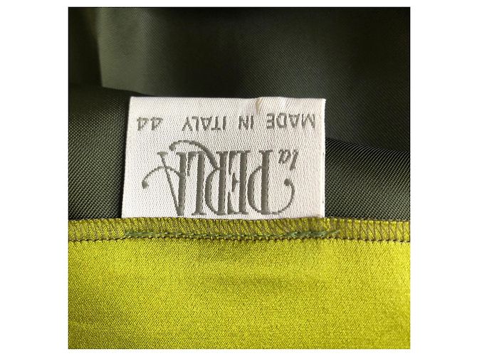 Falda La Perla Verde de Viscosa Talla 40 - vista 5