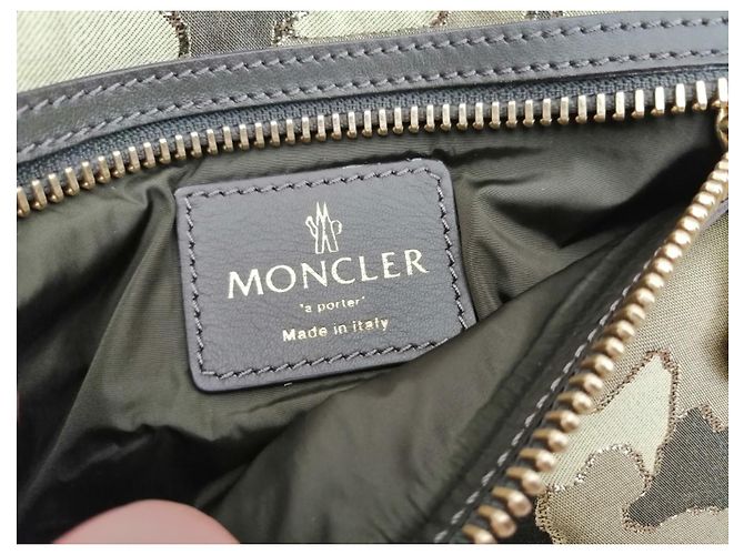 Pochette Moncler Verde Sintetica - vista 10