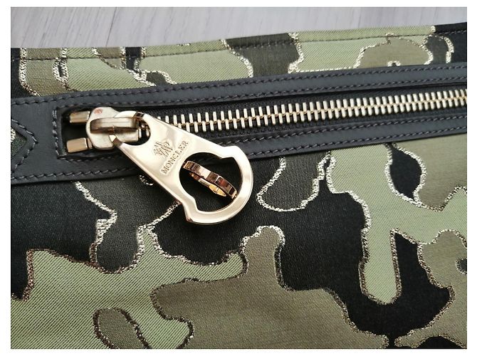 Pochette Moncler Verde Sintetica - vista 4