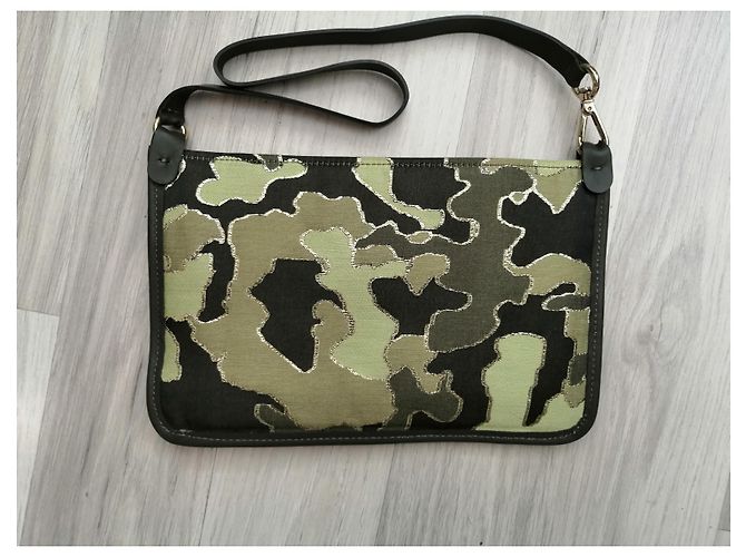 Pochette Moncler Verde Sintetica - vista 5