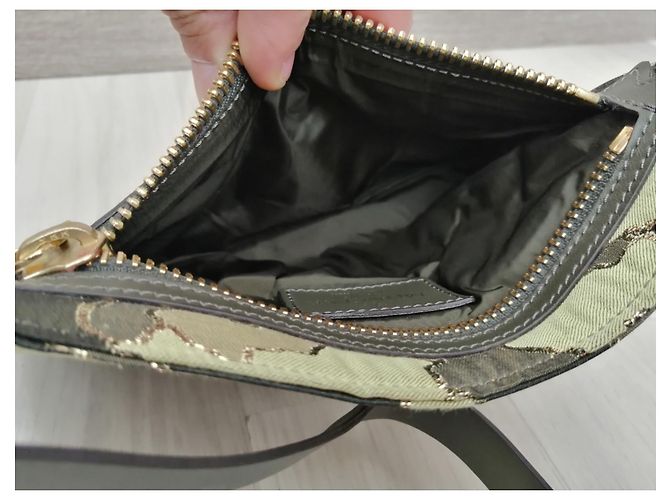Pochette Moncler Verde Sintetica - vista 9