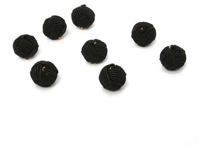 Chanel Set 8 Knöpfe Schwarz mit CC Logo in Gold - Ansicht 3