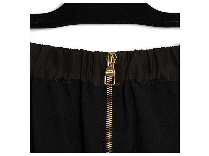 Falda Louis Vuitton en guipur de algodón negro - vista 4