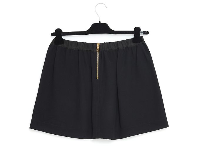Falda Louis Vuitton en guipur de algodón negro - vista 5