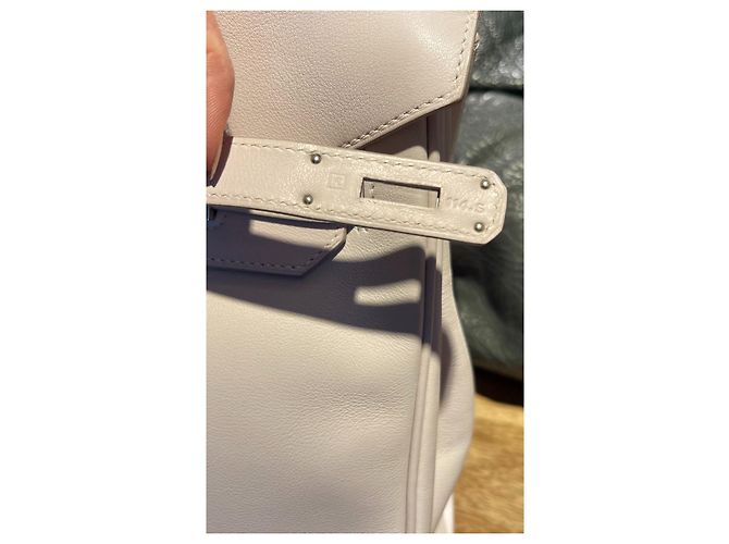 Borsa a mano Hermès Birkin 35 in pelle bianca Bianco - vista 7