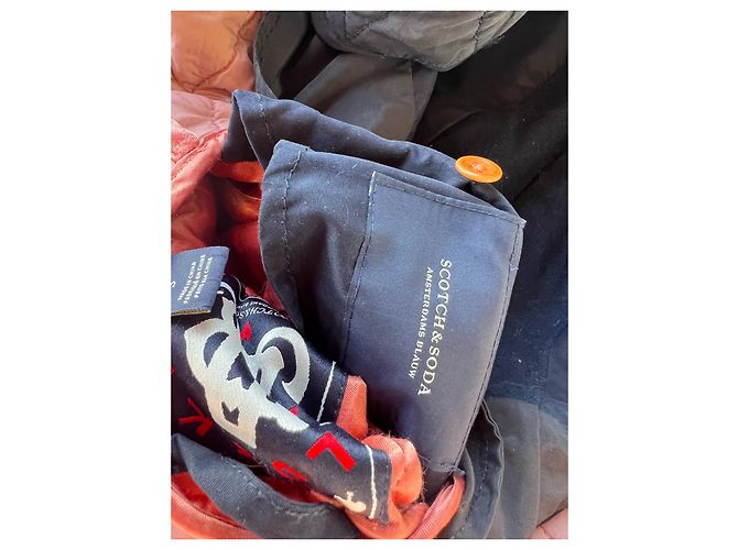 Parka Scotch and Soda de lana azul Talla S - vista 9