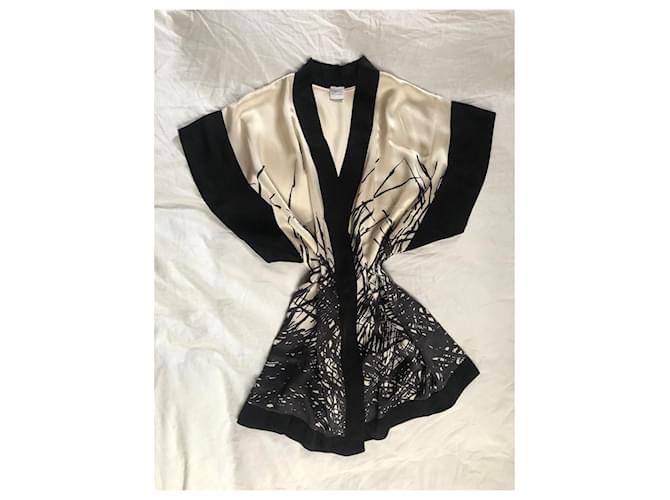 Carine Gilson Intimates Nero Bianco sporco - vista 6
