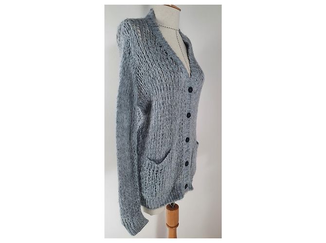 Cárdigan de cachemira Roberto Collina Gris M - vista 3