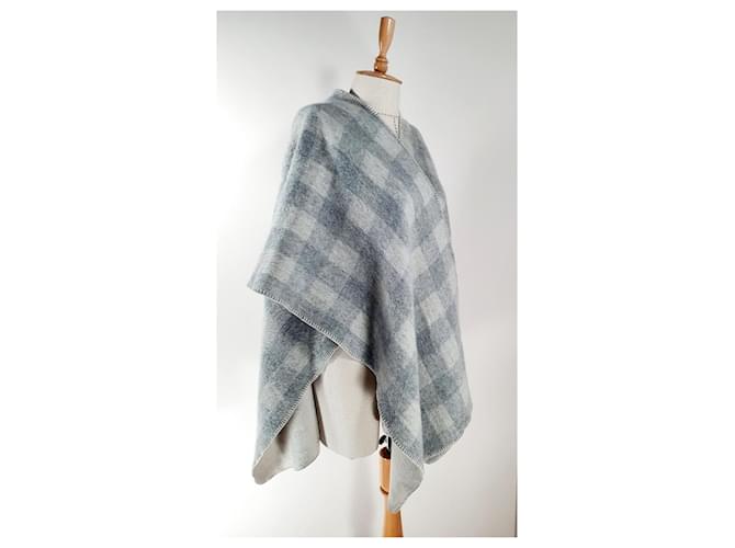 Woolrich Kaschmir-Poncho Grau - Ansicht 2
