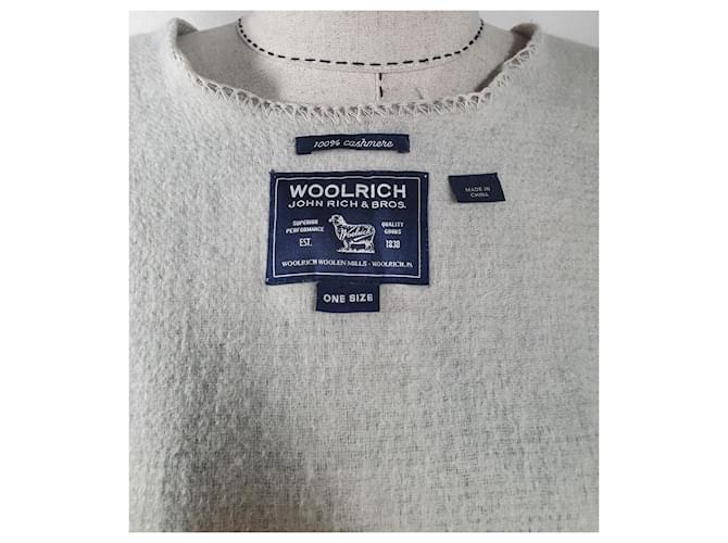 Woolrich Kaschmir-Poncho Grau - Ansicht 7