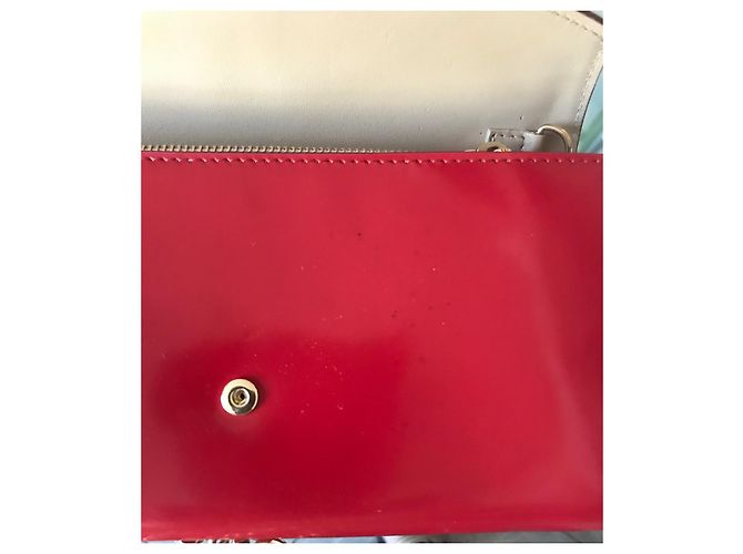 Pochette Max Mara Wallet Pocket Rossa Pelle Catena Dorata Rosso - vista 12