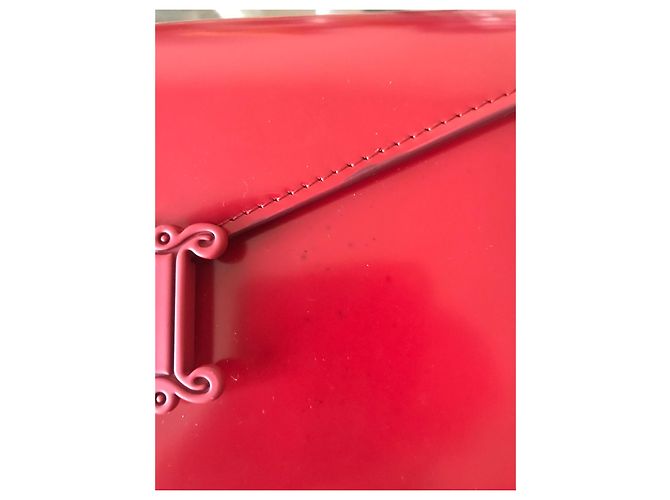 Pochette Max Mara Wallet Pocket Rossa Pelle Catena Dorata Rosso - vista 2