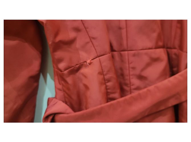 Gianfranco Ferre Vintage GFF Ferré Roter wasserdichter Trenchcoat - Ansicht 10
