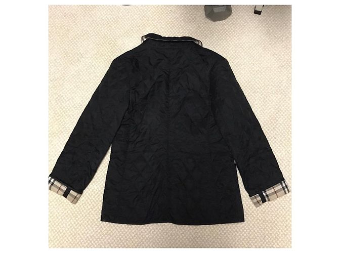 Giubbotto Burberry trapuntato a rombi foderato in nova check - vista 2
