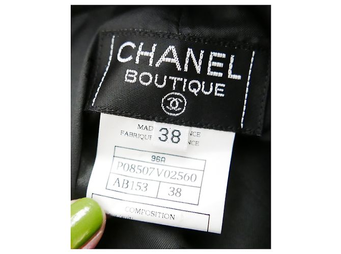CHANEL AW96 Falda de lana gris Gris antracita - vista 3
